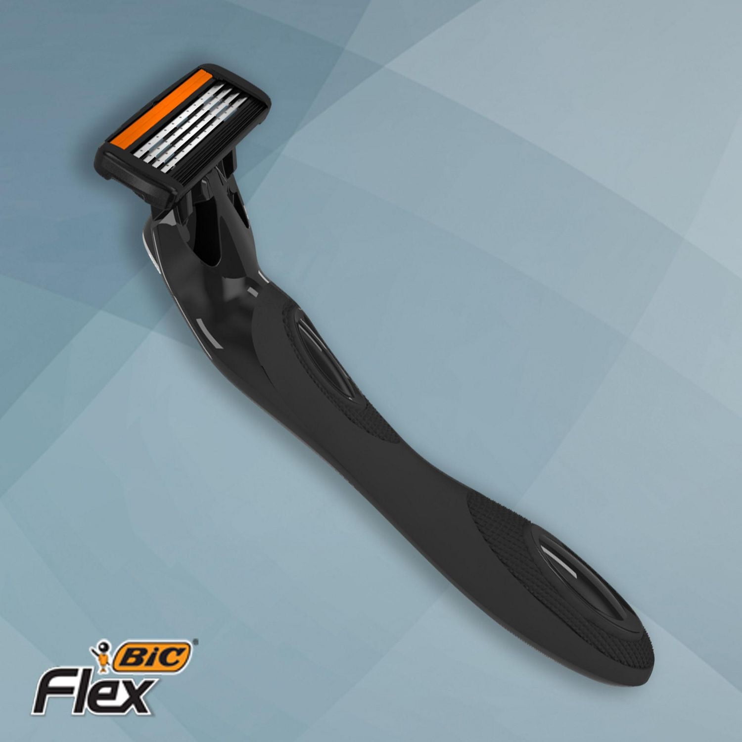 Rasoirs rechargeables BIC Flex 4 pour hommes, lames de rasoir à 4 lames durables pour un rasage lisse et confortable, 1 manche et 4 cartouches, kit de rasage 5 pièces.