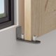 thumbnail image 4 of Adjable F Door Floor Guide Door Sliding Door Stop Floor Guide With Ing Double Wheel Stop (ur:silver) (1pcs), 4 of 5