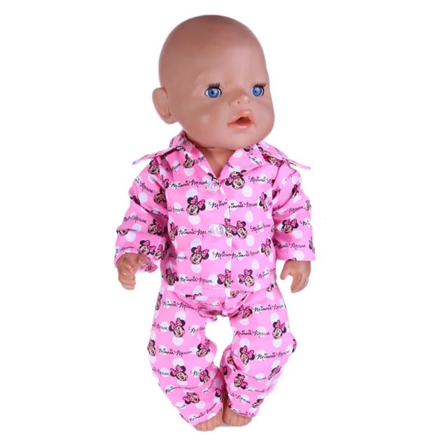Pijamas de dibujos animados para muñeca americana de 18 pulgadas, ropa de juguete para niña, 43 cm, accesorios de ropa para bebé, Nenuco, nuestra generación