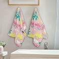 thumbnail image 4 of Coolnut Dinosaur Soft Hand Towels, 2 PcsAbsorbent Bath Towel Decorative Fingertip Towels for Bathroom Gym Spa Hotel Beach Swimming Pool,14.4"x 28.3", 4 of 6