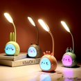 thumbnail image 3 of Portable Led Desk Lamp Foldable Lamp Cute Cartoon Desk Lamp (Pink lamb), 3 of 3