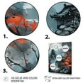thumbnail image 3 of Designart "Moonset And Japonese Maple Tree V" Japon Landscape Canvas Wall Art, 3 of 5