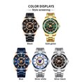thumbnail image 3 of Men Watches Reloj de cuarzo analógico a prueba de agua Reloj de pulsera de negocios con banda d CURREN Mirar, 3 of 7