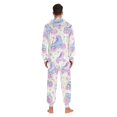 thumbnail image 4 of FORMRS Onesies Pajama for Adults Unisex Hoodie Winter Jumpsuit One Piece Sleepwear, Sizes S-2XL, Pink Skates, 4 of 7