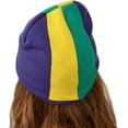 thumbnail image 2 of Mardi Gras Fleur de Lis Knit Hat Costume Parade New Orleans Wear Purple Embroidered Skull Hats Knit Cap Winter Warm Cap Beanie Hats, 2 of 2