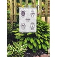 thumbnail image 2 of KDAGR Graphic Baseball Vintage Emblems Crossed Bats White Jersey Abstract Activity Garden Flag Decorative Flag House Banner 28x40 inch, 2 of 2