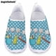 thumbnail image 1 of Doginthehole - Zapatos planos informales de verano para mujer, con dibujos de dientes, para enfermera, hospital, enfermería, cómodos, ligeros, de malla transpirable, 1 of 5