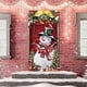 thumbnail image 5 of Decoración navideña para puerta con fondo de muñeco de nieve, ideal para fiestas navideñas, noticias, invierno, 70 x 35 pulgadas, 5 of 5