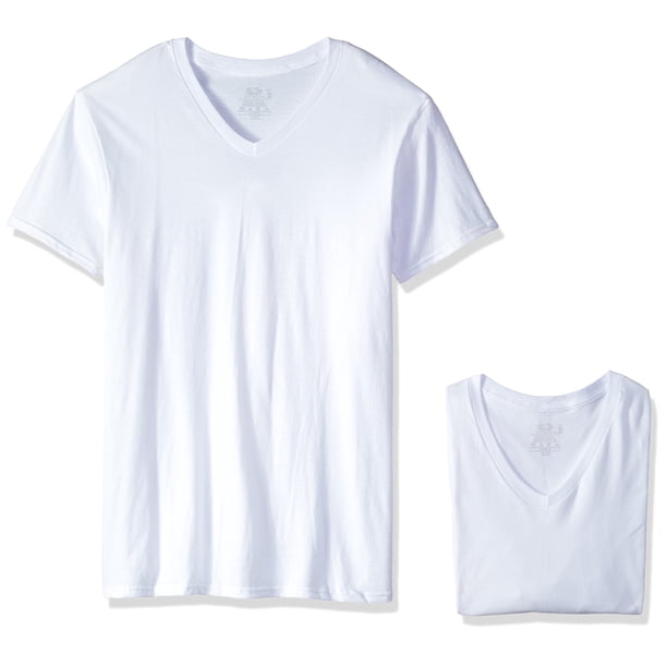 Camiseta de Hombre Alta con Cuello en V Fruit of the Loom Paquete de 3 XL