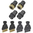 thumbnail image 1 of 8pcs Steam Cleaner Accessories for SC1 SC2 SC4 SC5, Brush Attachment Set ,Round Brush Sets Flat Bru, 1 of 4