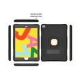thumbnail image 6 of Dteck Case for Apple iPad 8th Generation 10.2-inch (2020),Shockproof Armor Rugged Rubber Hybrid Hard PC Protective Stand iPad 7th Gen 10.2" 2019 Cover (Without Screen Protector),Black+Black, 6 of 6