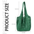 thumbnail image 6 of Kukuzhu Crochet Tote Bag, Cute Boho Knit Tote Bag Aesthetic Y2K Large Crochet Beach Bag Shoulder Bag Handbag, 6 of 7