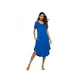 thumbnail image 5 of Ame Women's Sleepwear Short Sleeve Nightdress Soft Sleep Dress Scoopneck Nightshirt, 5 of 5
