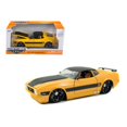 thumbnail image 1 of Modelo de coche fundido a presión 1973 Ford Mustang Mach 1 Jada Toys 96764y Amarillo 1/24, 1 of 1