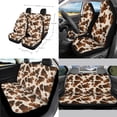 thumbnail image 2 of Renewold Car Seat Cover Full Set 14 Pack, with Steering Wheel Seat Belt Rear View Mirror Center Console Trash Can Coaster Gear Shift Knob Cover Set Universal Fit Most Vehicles, Fashion Cow Print, 2 of 7