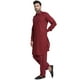 SKAVIJ Hommes Kurta Pyjama Mis Pathani Style Indien Robe Décontractée Red L – image 5 sur 6