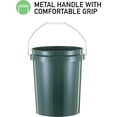 thumbnail image 6 of United Solution ECOSense 5 Gallon Bucket, Heavy Duty, Comfortable Handle, Perfect for on The Job, Home Projects, or Cleaning; Made from 90% Recycled Materials.100% Recyclable (Pack of 3), 6 of 8