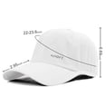 thumbnail image 3 of Quick Drying Baseball Cap, Mesh Cooling Hat, Ultra Lightweight UV Protection Sun Hat for Men and Women Outdoor Sports Running Hat, White, 3 of 7