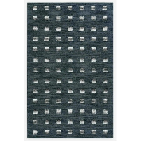Artcore Ebba Blue Handmade Wool Area Rug – Unique Modern Textured Design, Soft & Durable, Made in India for Living Room, Bedroom, Entryway & Home Décor
