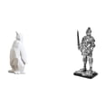 thumbnail image 1 of Escultura de pingüino,Escultura de pingüino,decoración nórdica para el hogar,Figura de escritorio,Estatua de caballero,artesanía artística,coleccionable,escritorio,oficina,Figura, 1 of 8