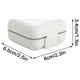 thumbnail image 3 of Dispensador de medicamentos rectangular de plástico | Cortador de pastillas ajustable | Organizador portátil de tabletas de plástico blanco | Dosificación precisa para viajes, oficina y uso doméstico, 3 of 4