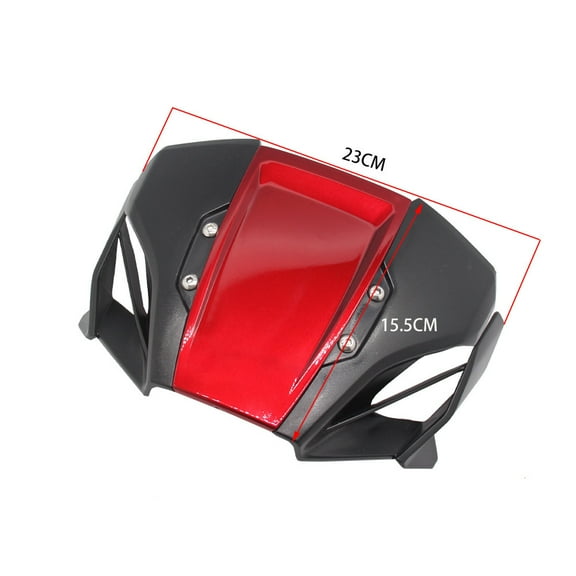 Yassdwbn 1 x Black Red Windscreen Deflector For Honda CB650R 2019-2022 CB1000R 2018-2020