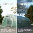 thumbnail image 6 of FDW Greenhouse for Outdoors Greenhouse 20'x10'x7'Steel Greenhouse Kit Walk-in Green House Indoor Greenhouse Plant Shelves Tomato Herb Canopy for Patio, 6 of 7