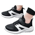 thumbnail image 3 of ZHOGXU Big Girls Boys Sneakers Soft Sole Non Slip Mesh Color Block Comfortable Breathable Casual Sports Shoes For Outdoor Activities White 36, 3 of 8