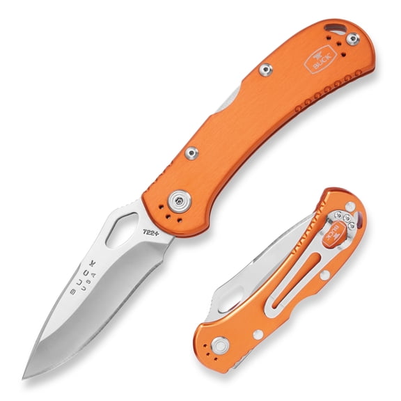 Buck Knives 722 Spitfire Folding EDC Knife, 3-1/4” Pocket Knife Blade, Orange, 3.2 oz
