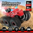 thumbnail image 1 of Coche de dinosaurio RC Hugo rojo juguete de control remoto con rociador y sonido ligero, 1 of 7