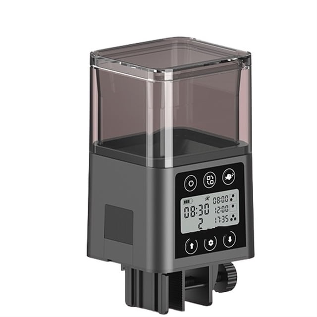 Fish Feeder Automatic LED LCD Screen Automatic Feeder 320ml Large Capacity Smart Timing Feeder Fish Food Fish Feeding ,Long Lasting
