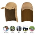 thumbnail image 2 of Outdoor UV Sun Protection Hat with Neck Flap for Men Women Baseball, Backpacking, Cycling, Hiking,Garden, Hunting, Outdoor Camping, 2 of 6