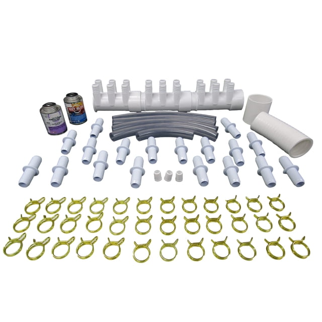 Manifold Hot Tub Spa Part 18 3/4" Outlets with Glue & Coupler Kit Video How to
