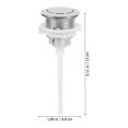 thumbnail image 2 of Air Fittings Toilet Accessories Toilet Button Replacement Dual Water Valve Push Button Flush Valve Toilet Tank Fittings, 2 of 2