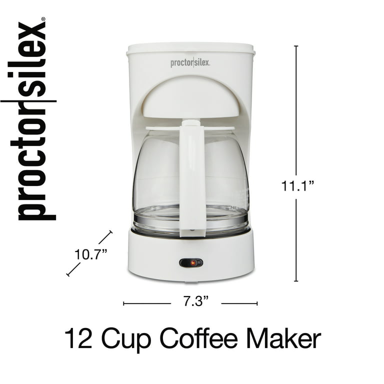  Proctor Silex 12-Cup Coffee Maker, Works with Smart