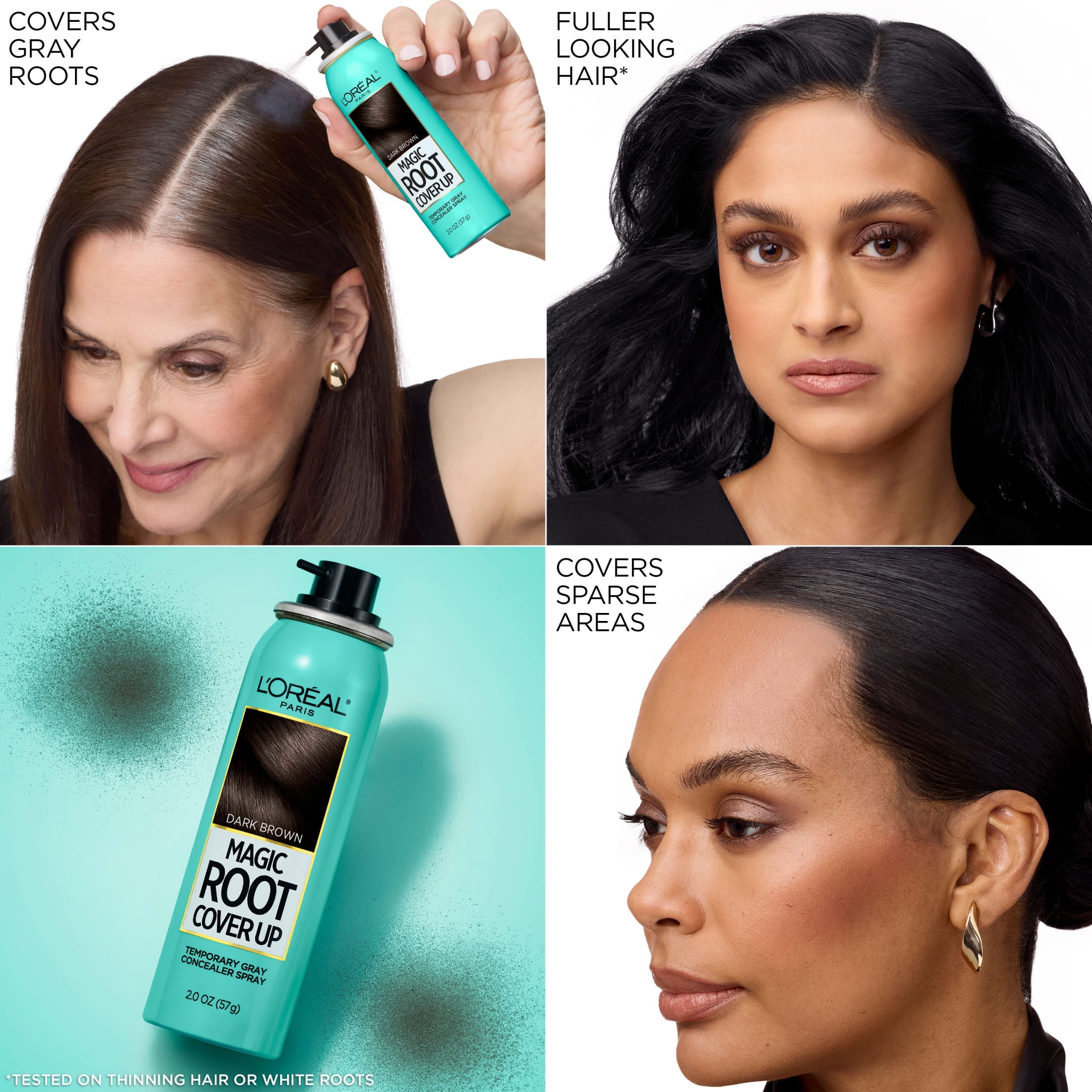 L'Oreal Paris Magic Root Cover Up Temporary Hair Color Concealer Spray, Aerosol, 2 oz