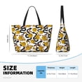 thumbnail image 4 of Fuzoiu Snake And Rose Print Waterproof Beach Tote Bag for Women Girls with Zipper,Sandproof Pool Swim Bag,Large Capacity Beach Travel Bag for Pool Swim Travel Everyday, 4 of 7