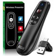 thumbnail image 2 of HSAPOW-2-in-1 USB Type C Presentation Clicker, Wireless Presentation Clicker PowerPoint Presenter Remote with Volume Control, Powerpoint Clicker with Slide Advancer for Computer/Laptop/Mac, 2 of 4