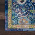 thumbnail image 4 of Nourison Global Vintage Medallion Blue 5'3" x 7'6" Area Rug, (5' x 8'), 4 of 8