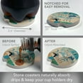 thumbnail image 3 of CounterArt "Live Laugh Love" 1 Pack Absorbent Stone Coaster for Vehicle Cup Holder 2.6” Diameter, 3 of 7