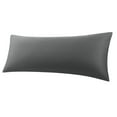 thumbnail image 1 of PiccoCasa 100% Cotton Body Pillowcases Soft Envelope Closure Dark Gray 20"x48", 1 of 7