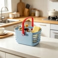 thumbnail image 5 of Ohmyroo Handheld Shower Basket 9.6x6.1 Inch Plastic Toiletries Storage Caddy Bathroom Vanity Organizer, 5 of 7