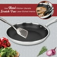 thumbnail image 2 of Brentwood 3-Ply Hybrid Non-Stick Stainless Steel Induction-Ready Frying Pan (11 In.), B-FH28, 2 of 5