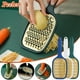 thumbnail image 1 of Xihbxyly Rallador de Doble Cara, Multifuncional para Frutas y Verduras, Mango Antideslizante para Un Uso Fácil, Construcción de Acero Inoxidable, Ralla Patatas, Zanahorias y Calabacines, Fácil Limpie, 1 of 2