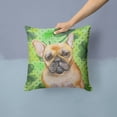 thumbnail image 2 of Carolines Treasures BB9862PW1414 French Bulldog St Patricks Fabric Decorative Pillow  14Hx14W multicolor, 2 of 4