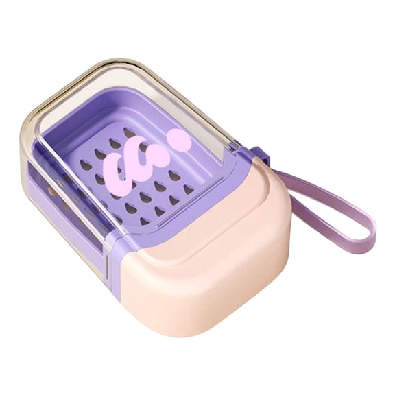 Kugisaki Plastic Soap Holder Soap Container with Lid Portable Bar Soap Case for Traveling Bathroom Gym Camping