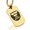 Gold, variant on Stainless Steel Respect the Beard Dog Tag Pendant Necklace