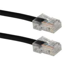 QVS 250ft CAT6 Gigabit Solid Black Patch Cord with POE Support