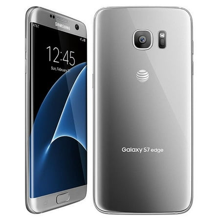GSM UNLOCKED Samsung Galaxy S7 Edge 32GB G935A AT&T SILVER (Best Edge To Edge Phones)