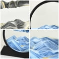 thumbnail image 3 of Pintura de arena de arte dinámico 3D, cristal redondo móvil, montañas, valles, pintura dinámica de arena movediza, decoración para el hogar y la Oficina, 3 of 5